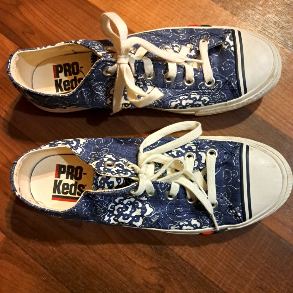 PRO-Keds Blue Floral Sneakers